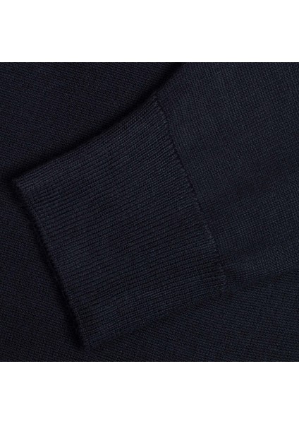Lacivert Klasik Kesim Yünlü Polo Yaka Triko indirimleri