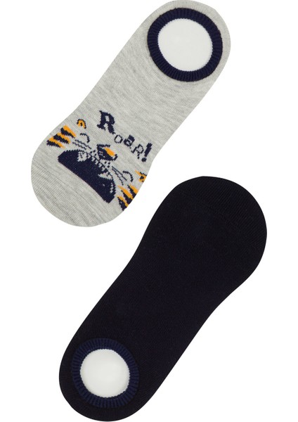 Çok Renkli B. Roar 2'li Babet Çorabı