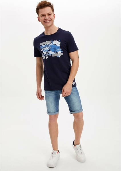 Skinny Fit Jean Bermuda Şort N1643AZ20SM