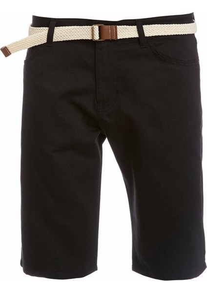 Slim Fit Kemerli Bermuda Şort N4990AZ20SM