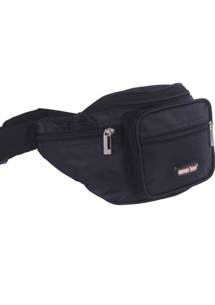 Seventeen Siyah Çok Gözlü Bel Çantası (3432) - 31cm x 14cm Ebat