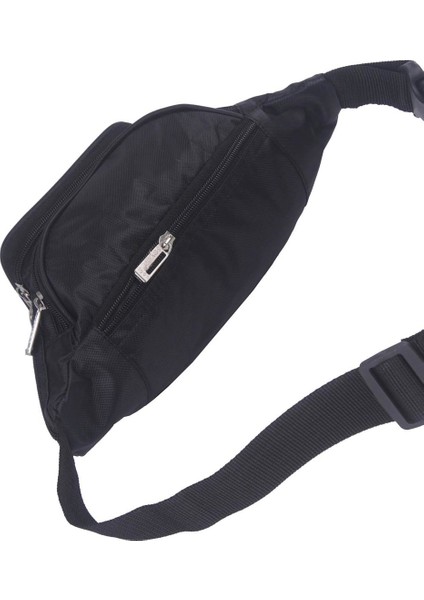 Seventeen Siyah Çok Gözlü Bel Çantası (3432) - 31cm x 14cm Ebat