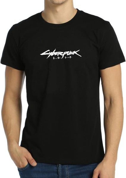 Cyberpunk 2077 Samurai Siyah Erkek Tişört