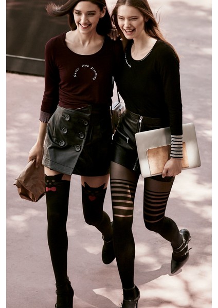 Siyah Hypnos Külotlu Çorap