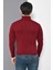 Tena Moda Erkek Bordo Tam Balıkçı Yaka Basic Triko Kazak 4