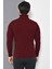 Tena Moda Erkek Bordo Tam Balıkçı Yaka Basic Triko Kazak 5