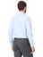 Mavi Düz Slim Fit Dokuma Klasik Pamuk Karışımlı Gömlek 4