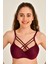 Kadın 1014 Çapraz Askılı Destekli Sütyen Mürdüm 3
