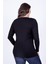 Yaka Çerçeveli Bluz Siyah XL 35082 3