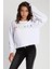 Eleta - Önü Nakışlı Beyaz Sweatshirt 160331-1 1