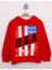 Erkek Çocuk Pullu U.S.A Bayraklı Nakışlı Sweatshirt 1