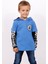 Erkek Çocuk Kapşonlu Kolları Baskılı Sweatshirt 1