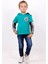 Erkek Çocuk Kapşonlu Kolları Baskılı Sweatshirt 1