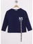 Kız Çocuk Cep Üstü Baskılı Sweatshirt 1