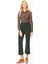 Kadın Bol Paça Yeşil Pantolon-K1812123-012 2