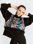 Kadın Kapüşonlu Ve Payetli Siyah Sweatshirt-K2054132-089 2