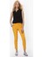 Kadın Kısa Ve Dar Paça Sarı Pantolon-Y9912008-009 2