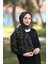 Stella Üçgen Desen Şal Siyah 3