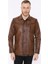 Deri Erkek Deri Ceket Kahverengi Blouse 2