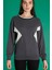 Yolanda - Yuvarlak Yaka Antrasit Sweatshirt M 1