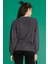 Yolanda - Yuvarlak Yaka Antrasit Sweatshirt M 3