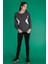 Yolanda - Yuvarlak Yaka Antrasit Sweatshirt M 4