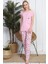 Kadın Kısa Kol Normal Beden Viskon Pijama Takım 1