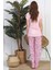 Kadın Kısa Kol Viskon Pijama Takımı 8721 4