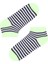 Çok Renkli Erkek Çocuk Neon Striped 2'li Patik Çorap 3