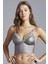 Parlak Gri Luna Leather Bralet 1