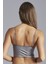 Parlak Gri Luna Leather Bralet 3