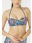 Baskılı Green Büzgülü Bikini Üstü 1