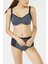 Dark Grey Basic Plus Form Bikini Üstü 2