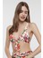 Çok Renkli Sunset Üçgen Knot Bikini Üstü 1