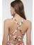 Çok Renkli Sunset Üçgen Knot Bikini Üstü 4