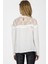 9059329 Şile Bezi Omuzları Dantelli Tül Fırfırlı Bluz 4