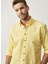 Erkek Sarı Düğmeli Yaka Tailored Slim Fit Oxford Gömlek 1
