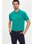 Regular Fit Polo Yaka Basic Kısa Kollu Yeşil Tişört M7676AZ20SP 1