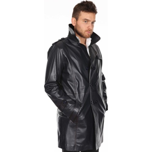 Erkek Shearling Ceket Siyah Deri Ceket Buyuk Boy Parkas Uzun Koyun Derisi Giyim Luks Erkek Giyim Tj10 Menswear Aliexpress