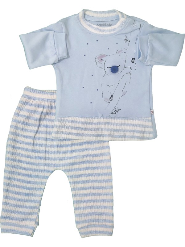 Carmin Baby Koala Baskili Cizgili 2 Li Bebek Takim 12 Ay Fiyati