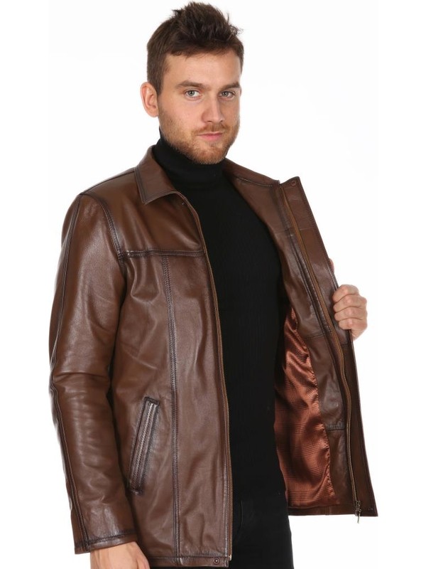 Satin Al 2019 Yeni Erkekler Is Rahat Ceket Arti Boyutu Hakiki Deri Ceket Erkek Uzun Takim Elbise Yaka Deri Ceket Erkek Koyun Cilt Blazers Kabanlar Tl965 04 Dhgate Comda