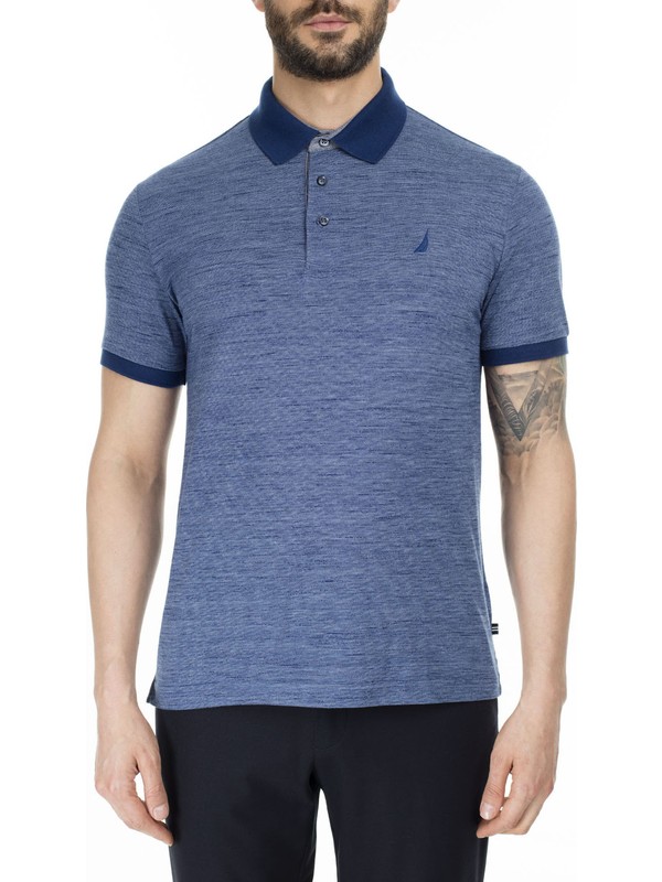 Nautica Erkek Yesil Kisa Kollu Yaka Alti Slim Fit Polo Erkek Polo K91054t Nautica