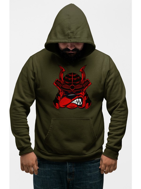 Angemiel Wear Samuray Kopek Erkek Kapusonlu Sweatshirt Fiyati