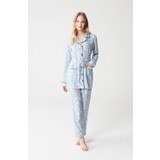 Mod Collection 3301 Kadın Pijama Takımı - Mavi