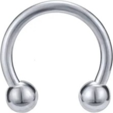 Takıparkxs 316L Cerrahi Çelik 10 mm Top Uçlu Septum Piercing