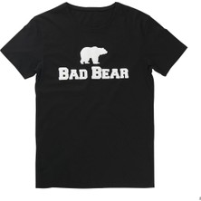 Bad Bear Bad Bear Erkek Siyah Baskılı Bisiklet Yaka Tişört