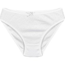 Özten 6'lı paket Jakarlı Kalp Desenli Kadın Bikini Külot 200