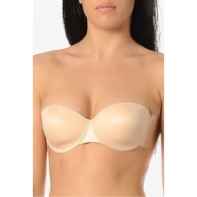 Yeni İnci Balenli Push Up Dekolte / Yapışkanlı / Silikon Sütyen 8004