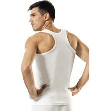 Namaldı 6'lı Arkası Çarpraz  Pamuk Ribana Erkek Atlet