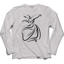 Kendim Seçtim Mevlana Celaleddin Rumi Semazen Tasavvuf Uzun Kollu Sweatshirt